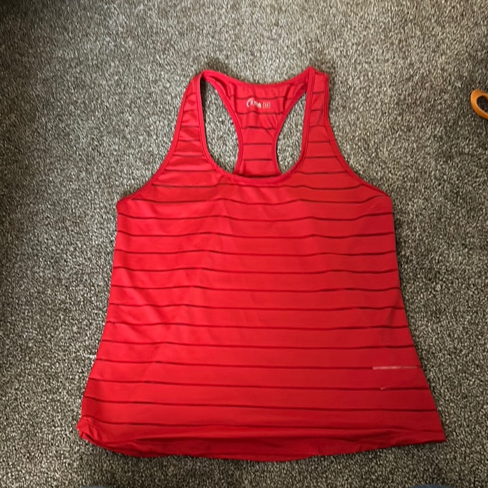 Havana Zyia Women's Red Striped Tank Top